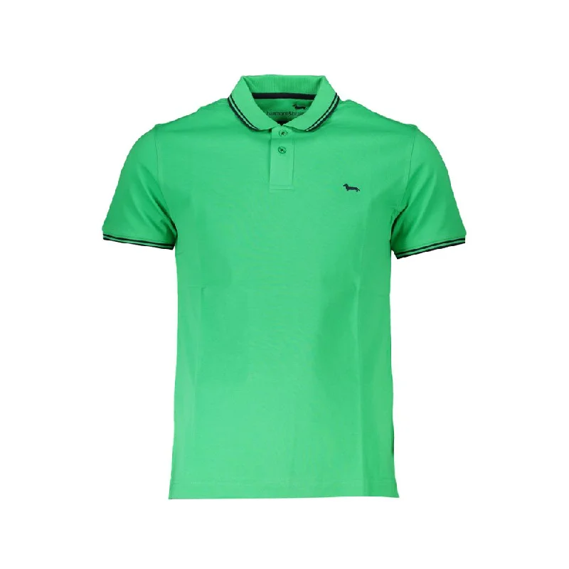 Harmont & Blaine Chic  Cotton Polo with Contrast Men's Detailing