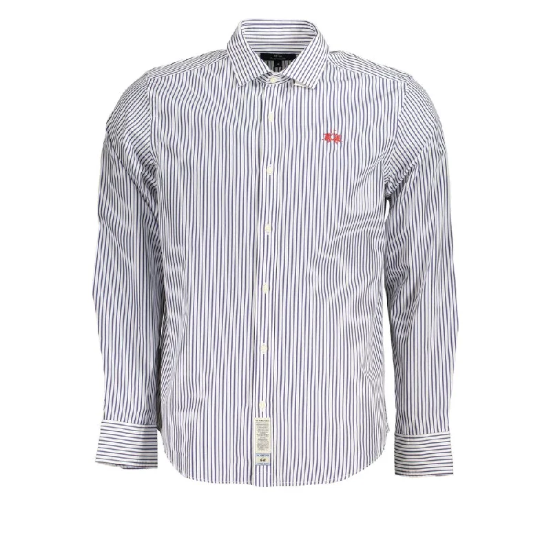 La Martina Elegant Long-Sleeved Striped Shirt for Men's Men