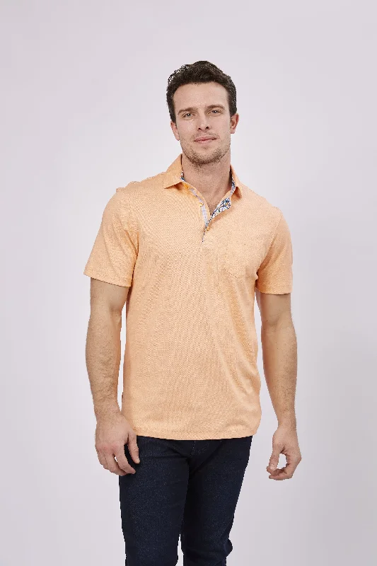 MC Melon Orange Knit Polo