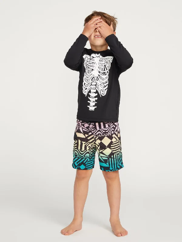 Little Boys Ringer Mod-Tech Trunks - Black