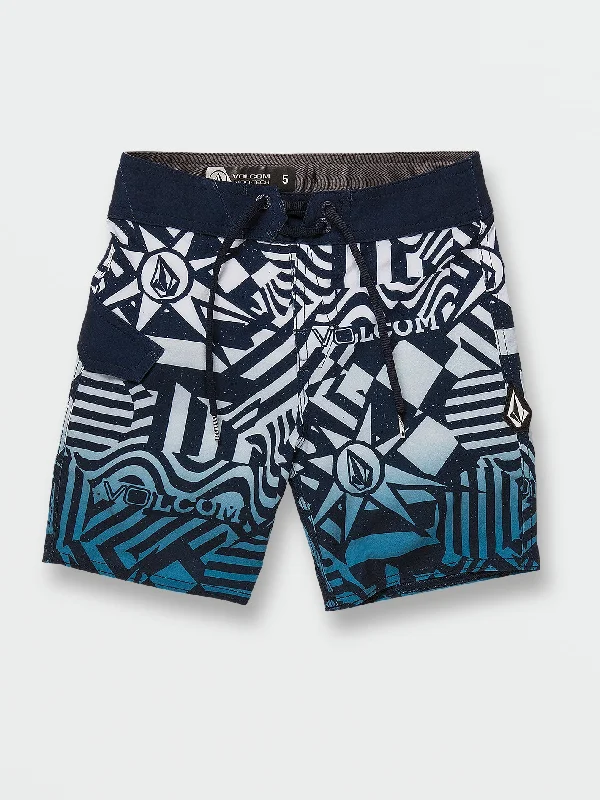 Little Boys Ringer Mod-Tech Trunks - Navy