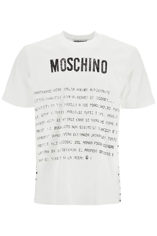 Moschino Men's T-Shirt With Lettering Print