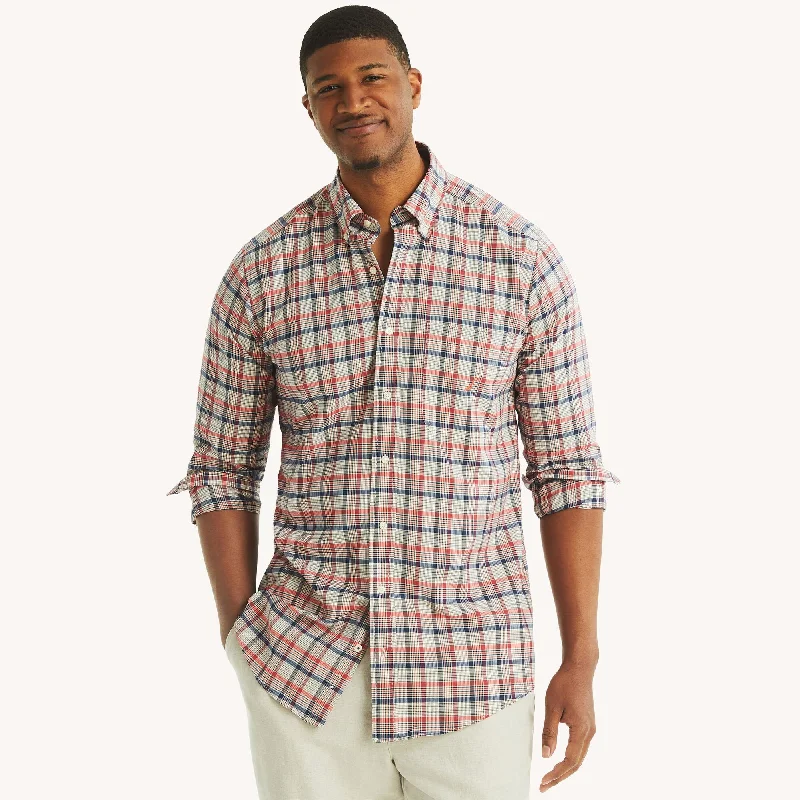 Nautica Mens Big & Tall Plaid Shirt