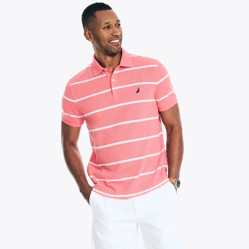 Nautica Mens Classic Fit Striped Deck Polo