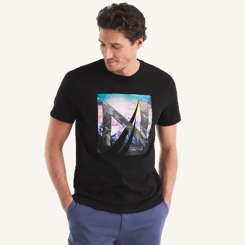 Nautica Mens Explore Discover Graphic T-Shirt