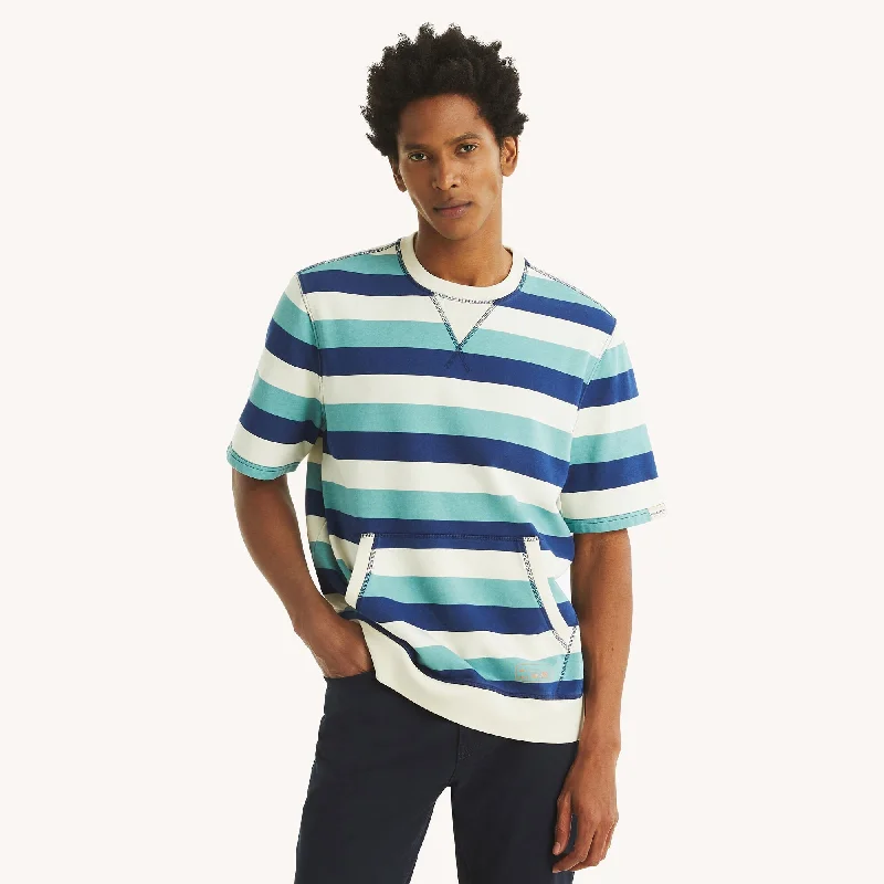 Nautica Mens Nautica Jeans Co. Striped Crewneck T-Shirt