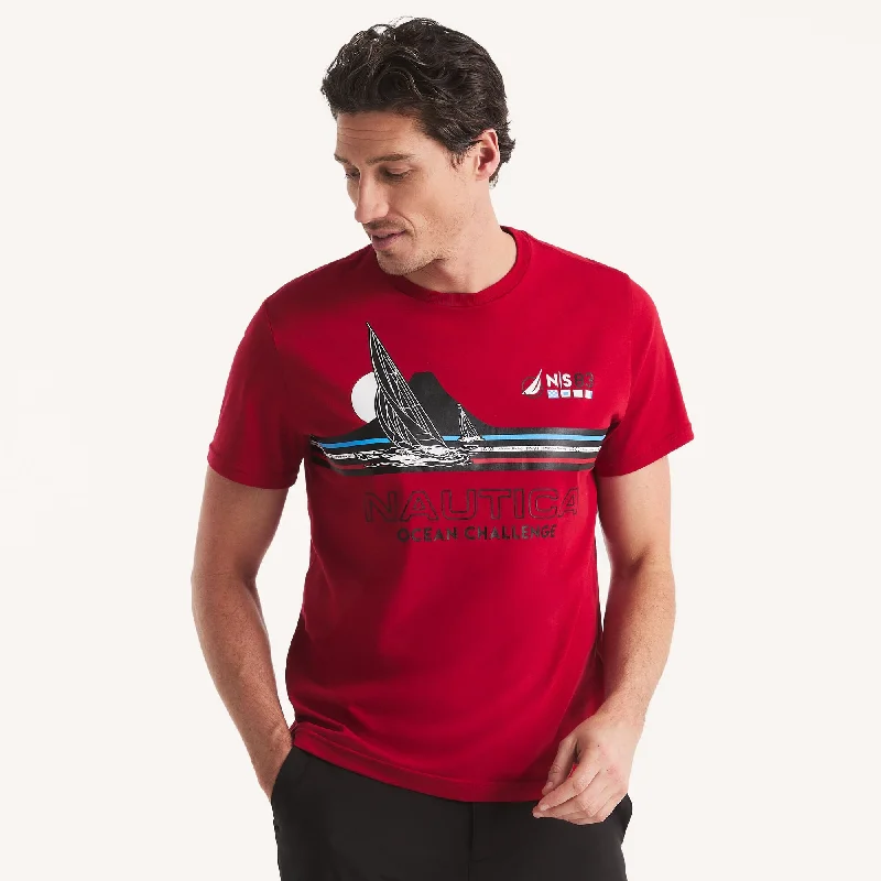 Nautica Mens Ocean Challenge Graphic T-Shirt