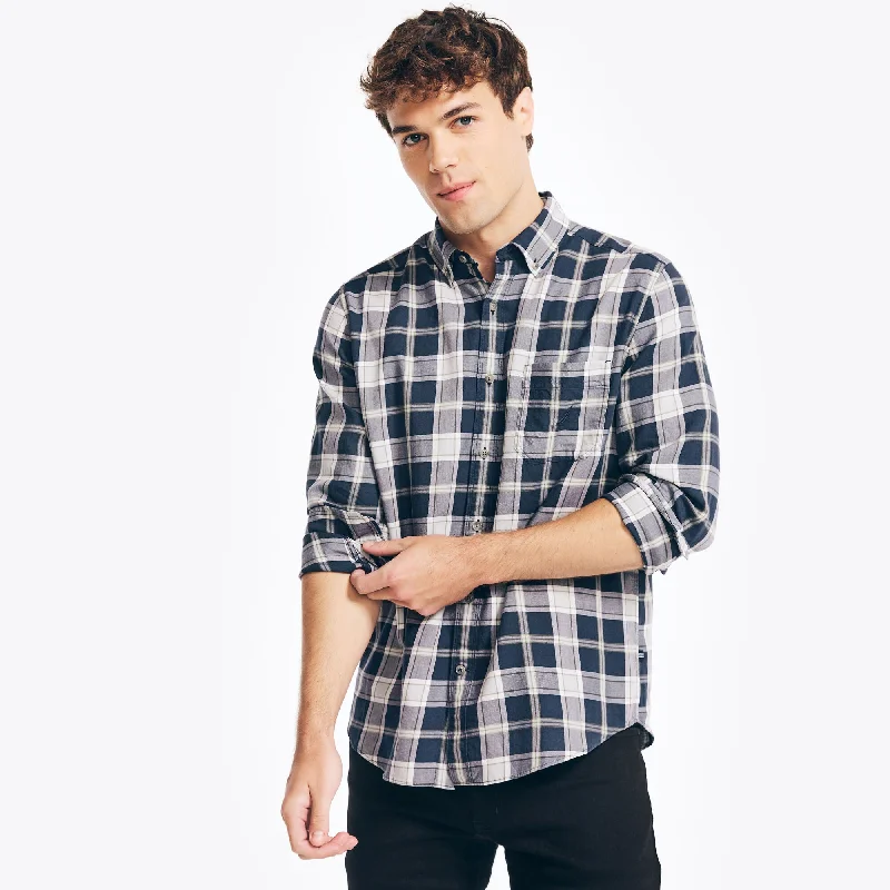 Nautica Mens Plaid Shirt