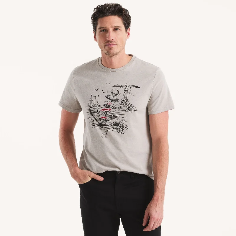 Nautica Mens Refuse To Sink Graphic T-Shirt