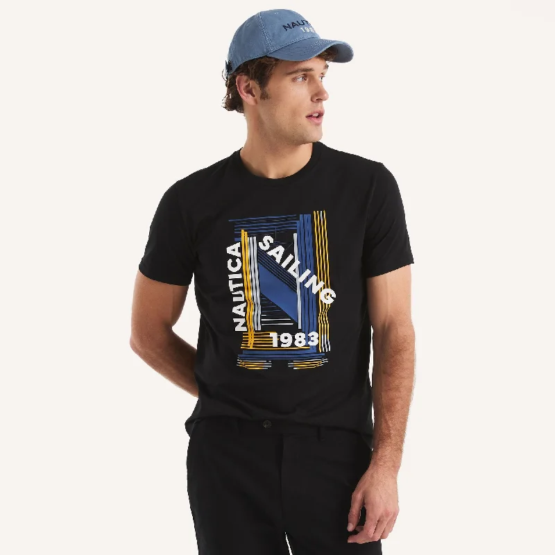 Nautica Mens Sailing 1983 Graphic T-Shirt