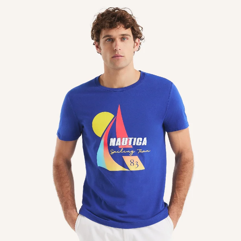 Nautica Mens Vintage Sailing Graphic T-Shirt