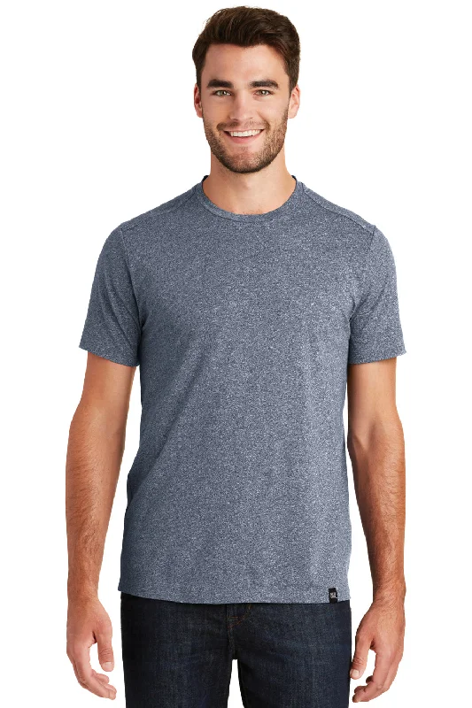 New Era Mens Heritage Short Sleeve Crewneck T-Shirt - True Navy Blue Twist - Closeout