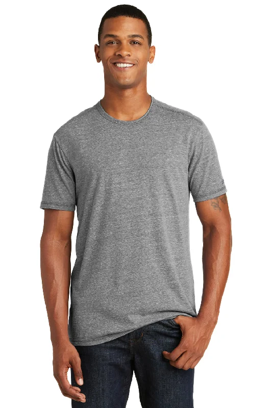 New Era Mens Performance Moisture Wicking Short Sleeve Crewneck T-Shirt - Shadow Grey - Closeout