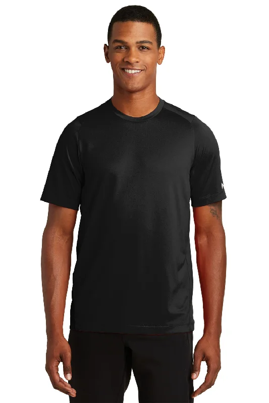 New Era Mens Series Performance Jersey Moisture Wicking Short Sleeve Crewneck T-Shirt - Black