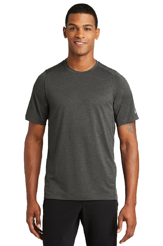 New Era Mens Series Performance Jersey Moisture Wicking Short Sleeve Crewneck T-Shirt - Graphite Grey