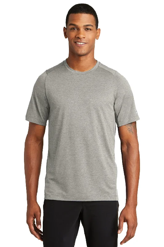 New Era Mens Series Performance Jersey Moisture Wicking Short Sleeve Crewneck T-Shirt - Rainstorm Grey