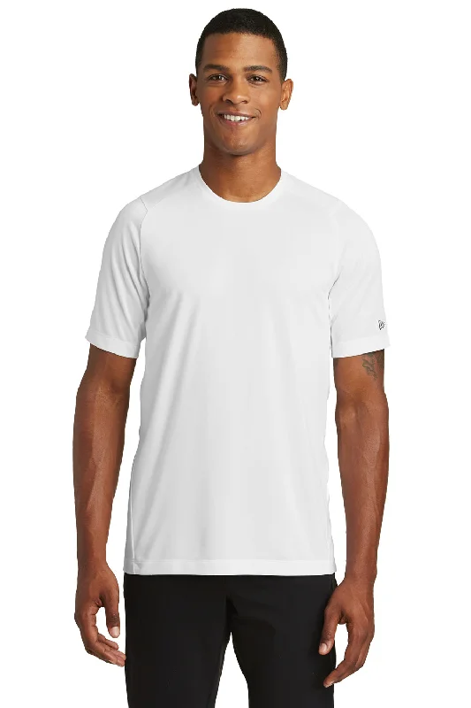 New Era Mens Series Performance Jersey Moisture Wicking Short Sleeve Crewneck T-Shirt - White