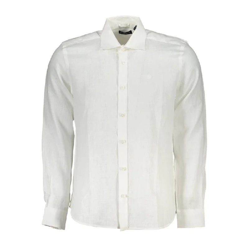 North Sails Elegant  Linen Long-Sleeved Men's Shirt