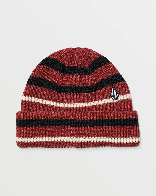 Norwood Beanie - Black Red