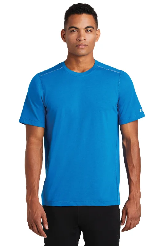 Ogio Mens Endurance Peak Jersey Moisture Wicking Short Sleeve Crewneck T-Shirt - Bolt Blue