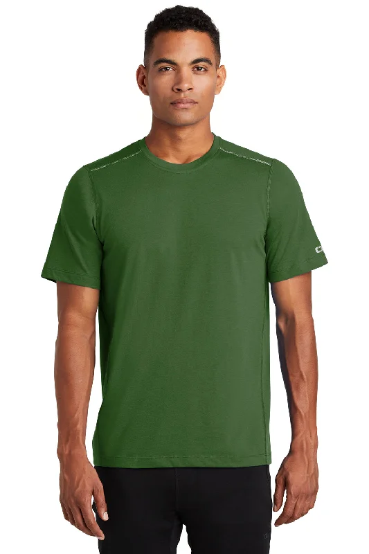 Ogio Mens Endurance Peak Jersey Moisture Wicking Short Sleeve Crewneck T-Shirt - Grit Green - Closeout