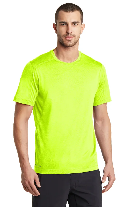 Ogio Mens Endurance Pulse Jersey Moisture Wicking Short Sleeve Crewneck T-Shirt - Pace Yellow - Closeout