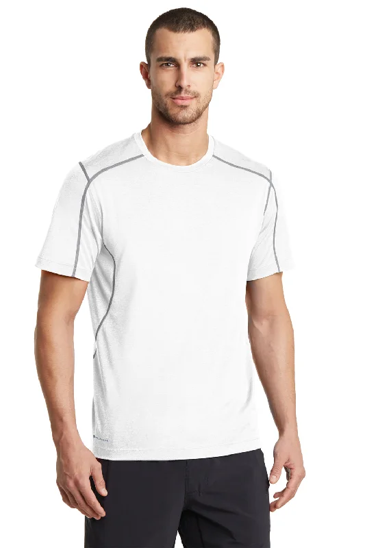 Ogio Mens Endurance Pulse Jersey Moisture Wicking Short Sleeve Crewneck T-Shirt - White - Closeout