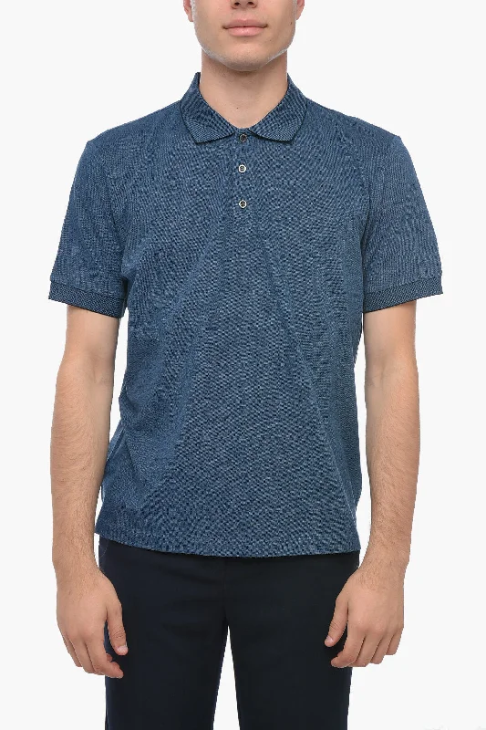 Peserico Solid Color Short Sleeved Polo