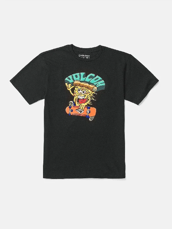 Big Boys Pizzapower Short Sleeve Tee - Black