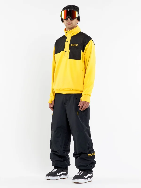 Mens She 2 Pullover Fleece - Bright Yellow