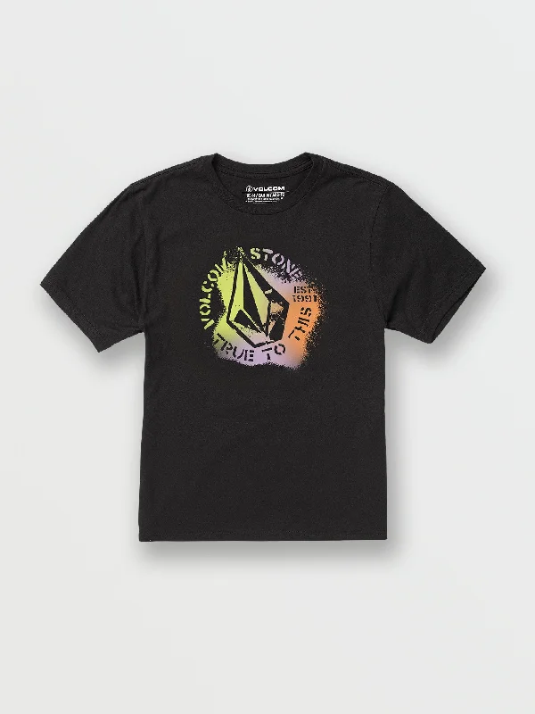 Little Boys Toy Short Sleeve Tee - Black