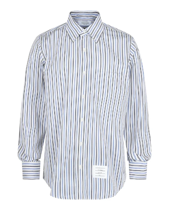 Tricolor Stripe Poplin Shirt