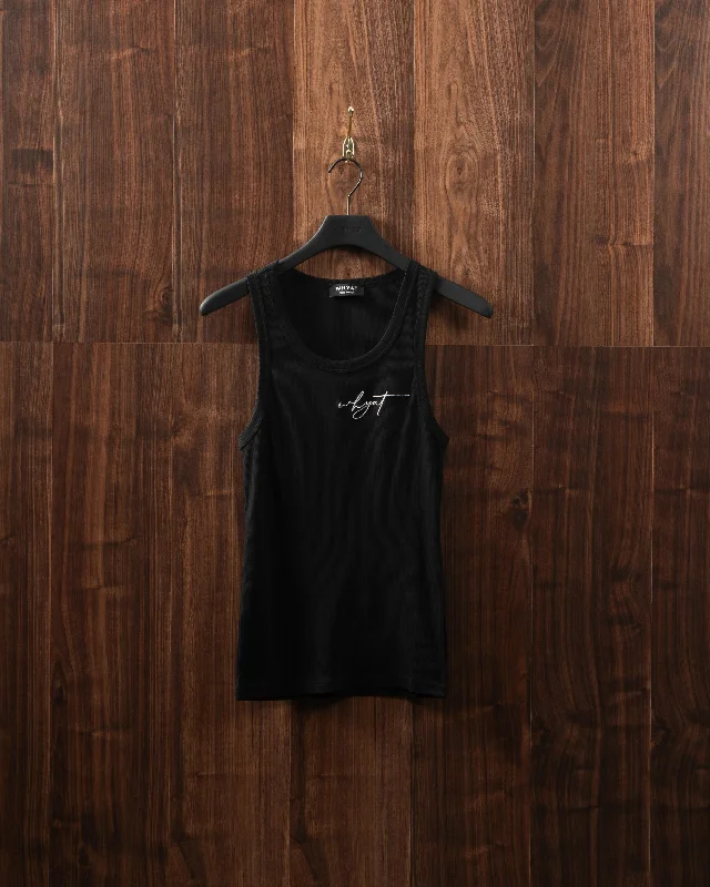 WHYAT TANKTOP SIGNATURE LOGO BLACK