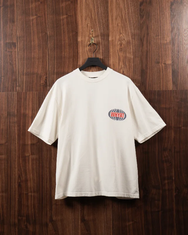 WHYAT TEE INTERNATIONAL LOGO -WHITE